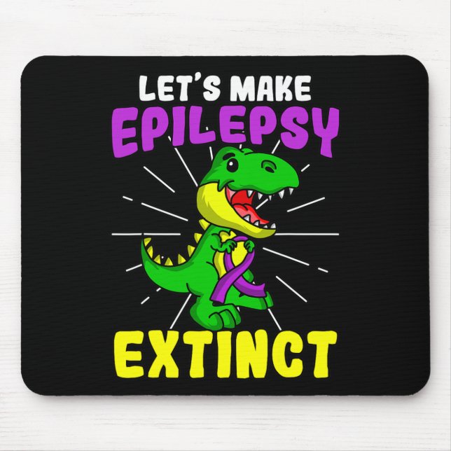 Mousepad Epilepsia Guerreira Epiléptica Extinção Dinossauro (Frente)