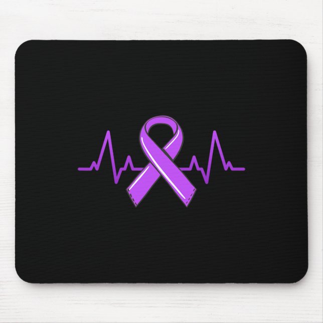 Mousepad Epilepsia Pulsação Mães De Chá Awarenes Roxos De F (Frente)