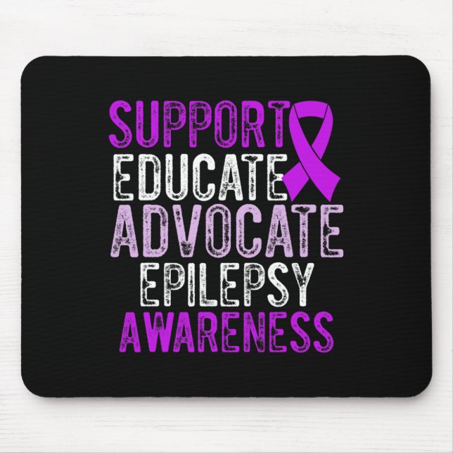 Mousepad Epilepsy Awareness Epileptic Warrior Survivor 10  (Frente)