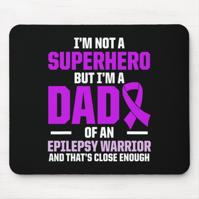 Mousepad Epilepsy Awareness Epileptic Warrior Survivor 20  (Frente)