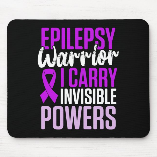 Mousepad Epilepsy Awareness Epileptic Warrior Survivor 27  (Frente)