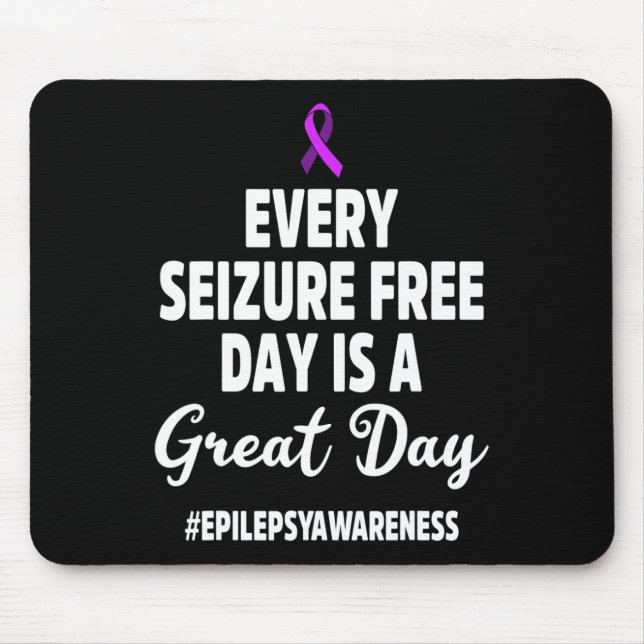 Mousepad Epilepsy Awareness Seizure Free Epileptic Warrior  (Frente)