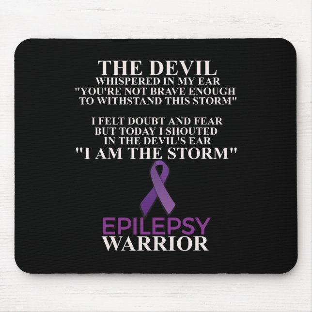 Mousepad Epilepsy Warrior Sensibence Christian Faith (Frente)