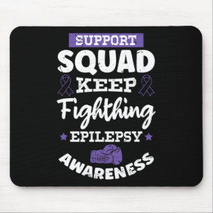 Mousepad Epiléptico Guerreiro e Epilepsia de Fita Roxa Awar