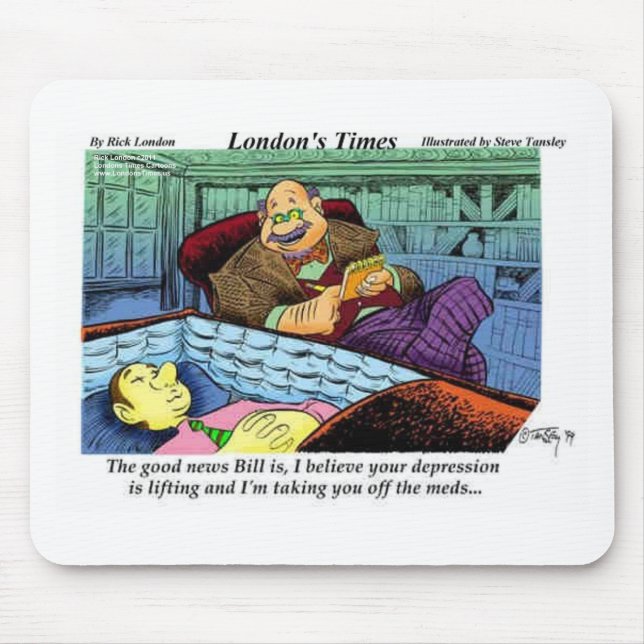 Mousepad Época de Prozac Presentes Engraçados e Colecionáve (Frente)