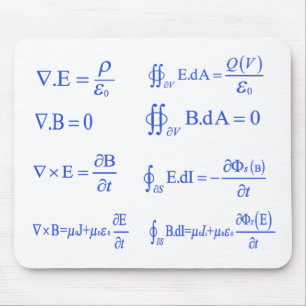 Mousepad equação da física do maxwell