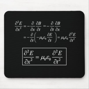 Mousepad equação de onda eletromagnética d'alembert