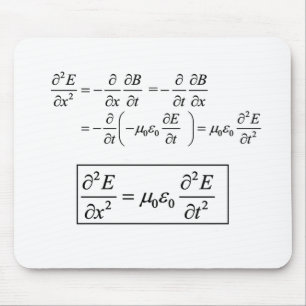 Mousepad equação de onda eletromagnética d'Alembert