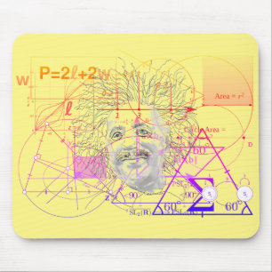 Mousepad Equações Coloridas Divertidas Genius Design Geomét