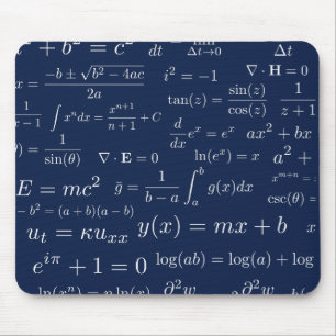 Mousepad Equações do tapete do rato da matemática e da