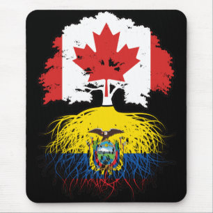Mousepad Equador, Equador, Canadá, raízes de árvores