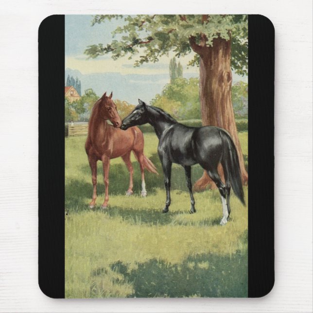 Mousepad Equestrian do garanhão da égua do cavalo do (Frente)
