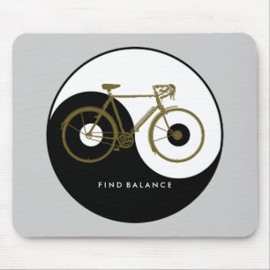 Mousepad EQUILÍBRIO do ACHADO/bicicleta yang do yin