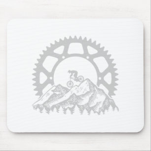 Mousepad Equipamento de Ciclismo de Montanha Retro Biciclet
