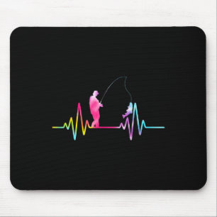 Mousepad Equipamento de pesca de truta Brook tingimento Fis