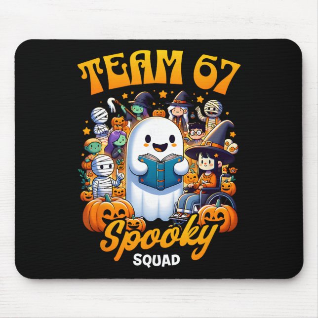 Mousepad Equipe 67 Esquadrão Assustador Divertido Seis Sete (Frente)