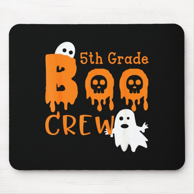Mousepad Equipe assustadora do 5º ano - fantasmas assustado (Frente)