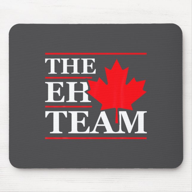 Mousepad Equipe Canadá Eh Mapa de Comédia Canadense Engraça (Frente)