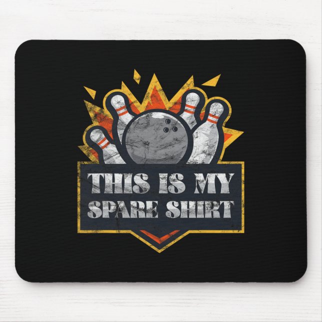 Mousepad Equipe da boliche Funny Bowler League Matando Vint (Frente)