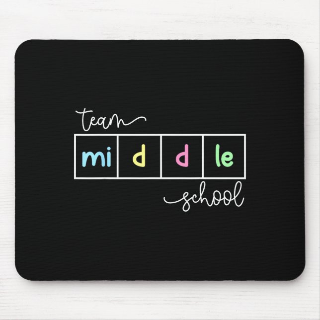 Mousepad Equipe da escola de ensino fundamental professor d (Frente)