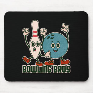 Mousepad Equipe da Liga de Boliche Bowling Bros Alley Byll