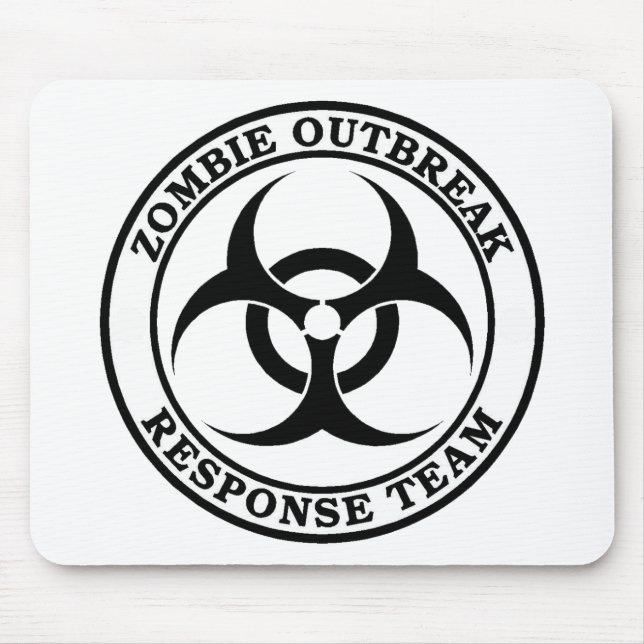 Mousepad Equipe da resposta da manifestação do zombi (Frente)