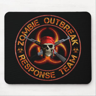 Mousepad Equipe da resposta do zombi
