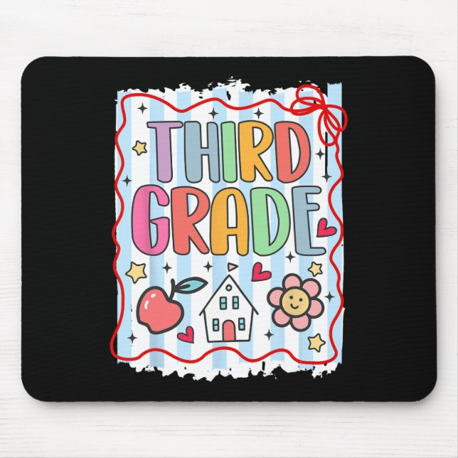 Mousepad Equipe da Terceira Série de Volta à Escola 3ª Séri (Frente)