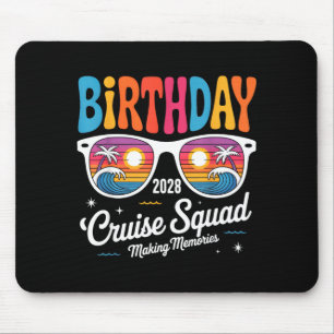 Mousepad Equipe da viagem de cruzeiro de aniversário de 202
