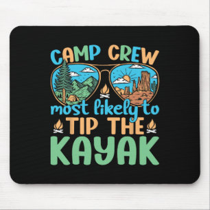Mousepad Equipe de Acampamento Mais Propensa a Virar a Câme