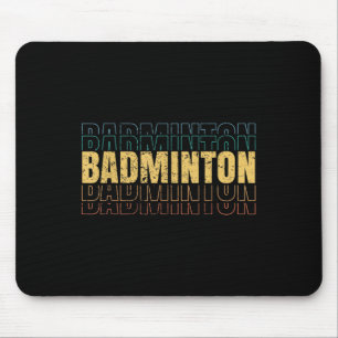 Mousepad Equipe de amor de badminton jogador treinador