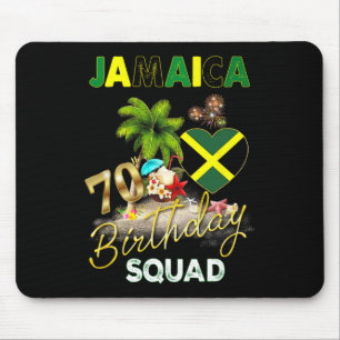 Mousepad Equipe de Aniversário de 70 anos da Jamaica Viagem