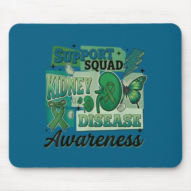 Mousepad equipe de apoio à conscientização sobre doenças re (Frente)