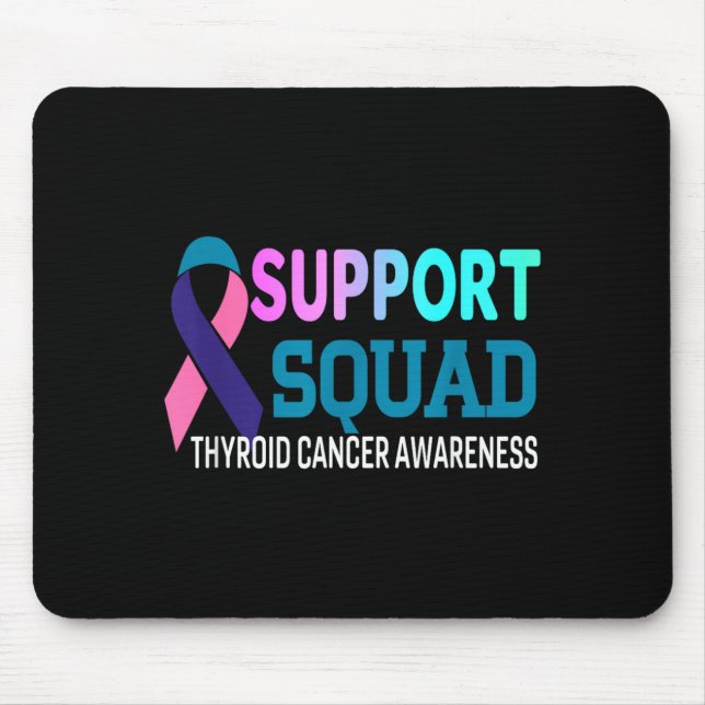 Mousepad Equipe de Apoio à Fita de Conscientização do Cânce (Frente)
