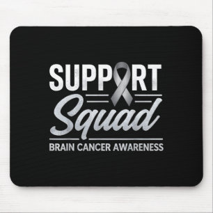 Mousepad Equipe de apoio conscientização do câncer cerebral