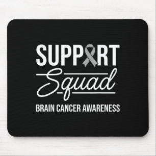 Mousepad Equipe de apoio conscientização tumor cerebral cân