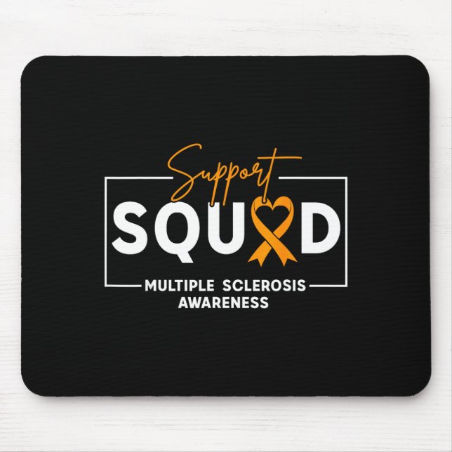 Mousepad Equipe de apoio esclerose múltipla conscientização (Frente)