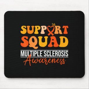Mousepad Equipe de apoio laço laranja esclerose múltipla ca
