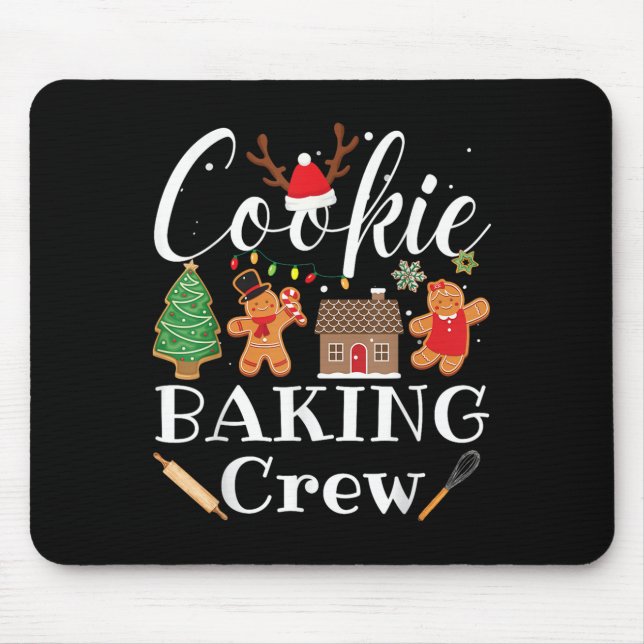 Mousepad Equipe de Baking Familiar De Tripulação De Natal F (Frente)