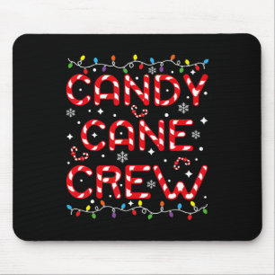 Mousepad Equipe de Bastão de Doces Natal Divertido Amante d