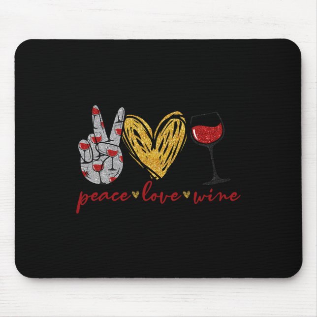 Mousepad Equipe De Bebendo De Vinho De Frio De Amor Pela Pa (Frente)