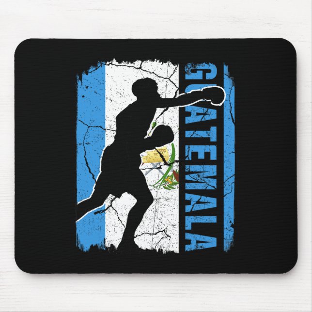 Mousepad Equipe de boxe guatemalteca Guatemala Bandeira de  (Frente)