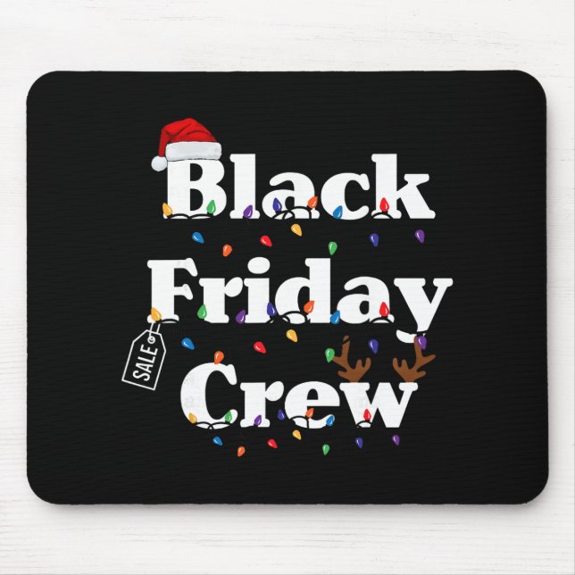 Mousepad Equipe de Compras da Sexta-Feira Divertida Natal P (Frente)