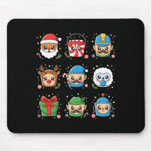 Mousepad Equipe de Coop de Férias de Frango, Personagem de