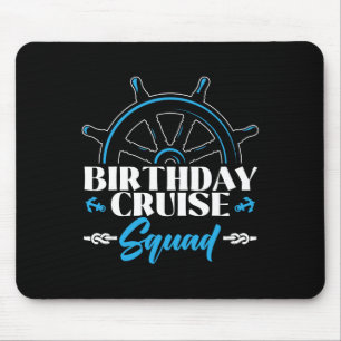 Mousepad Equipe de Cruzeiro de Aniversário Cruzeiros Barcos