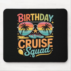 Mousepad Equipe de Cruzeiro de Aniversário Reunião de Féria