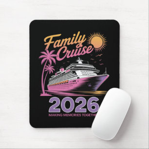 Mousepad Equipe de Cruzeiro Familiar 2026 Viagem Correspond