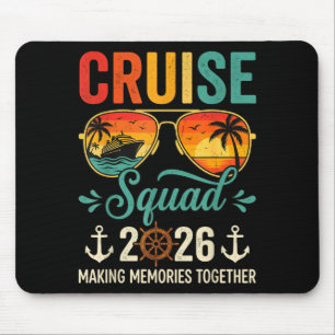Mousepad Equipe de cruzeiro férias de verão de 2026 família