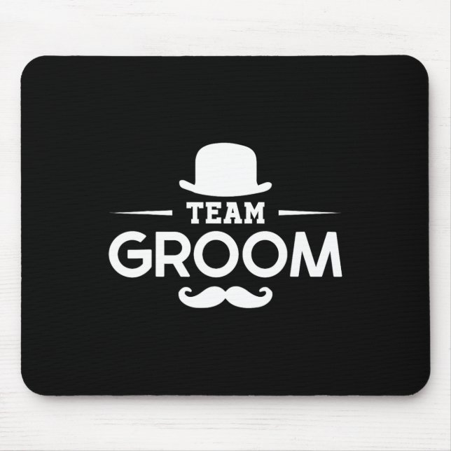 Mousepad Equipe de Despedida de Solteiro do Noivo Esquadra  (Frente)
