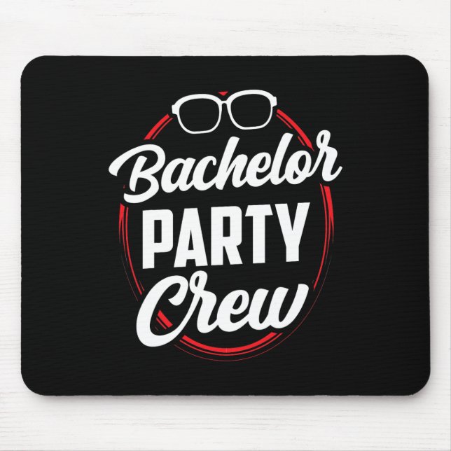 Mousepad Equipe de despedida de solteiro Noiva Noivo 1  (Frente)